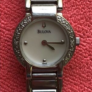 Bulova Watch. Diamond Accents. Mother of Pearl.